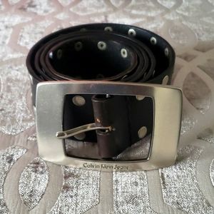 Calvin Klien Black Leather Belt